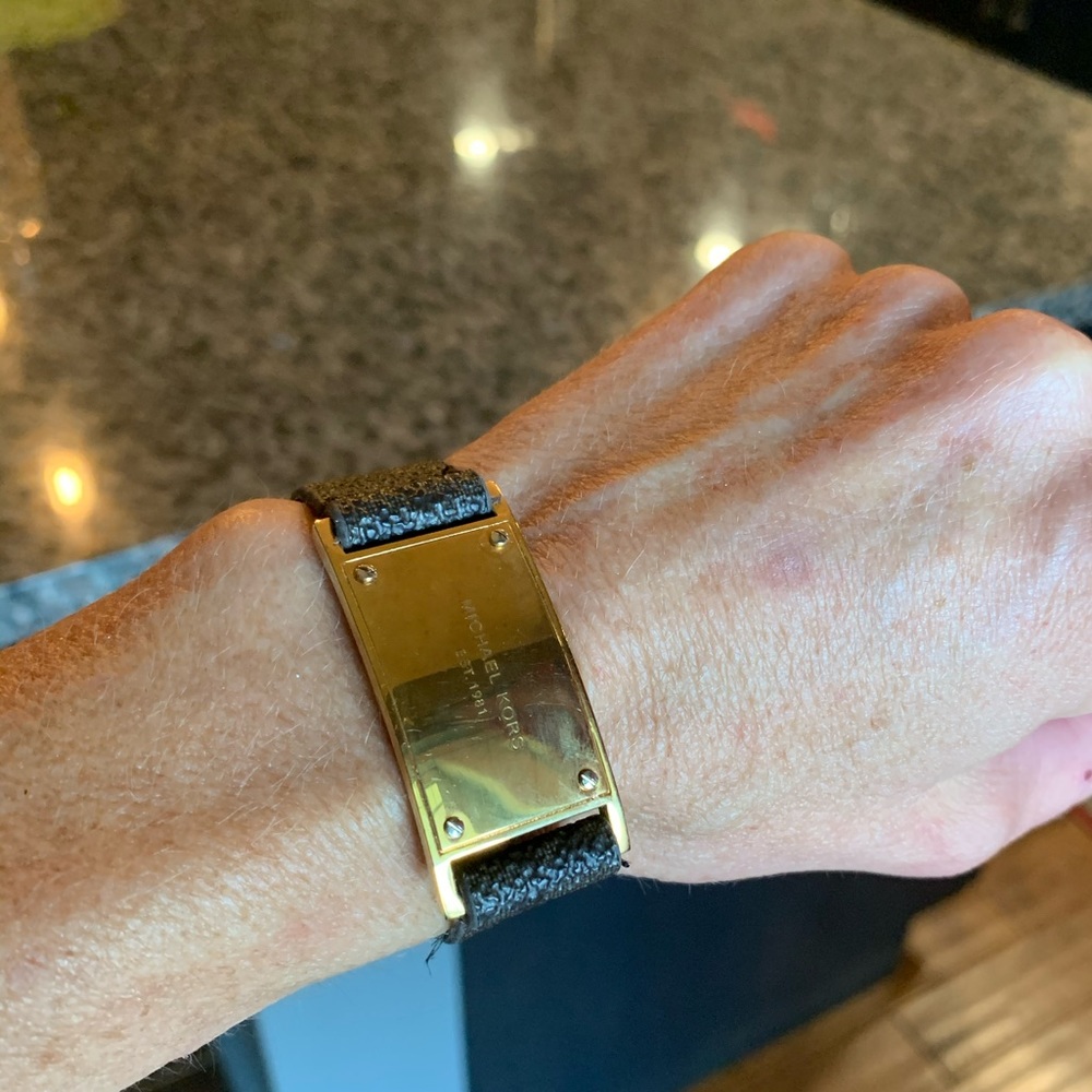 Michael Kors leather bracelet